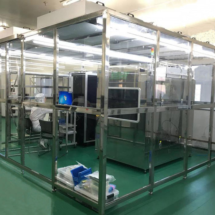 凈化棚產品配制 框架：以工業鋁材（或不銹鋼方通、鐵方通噴塑）